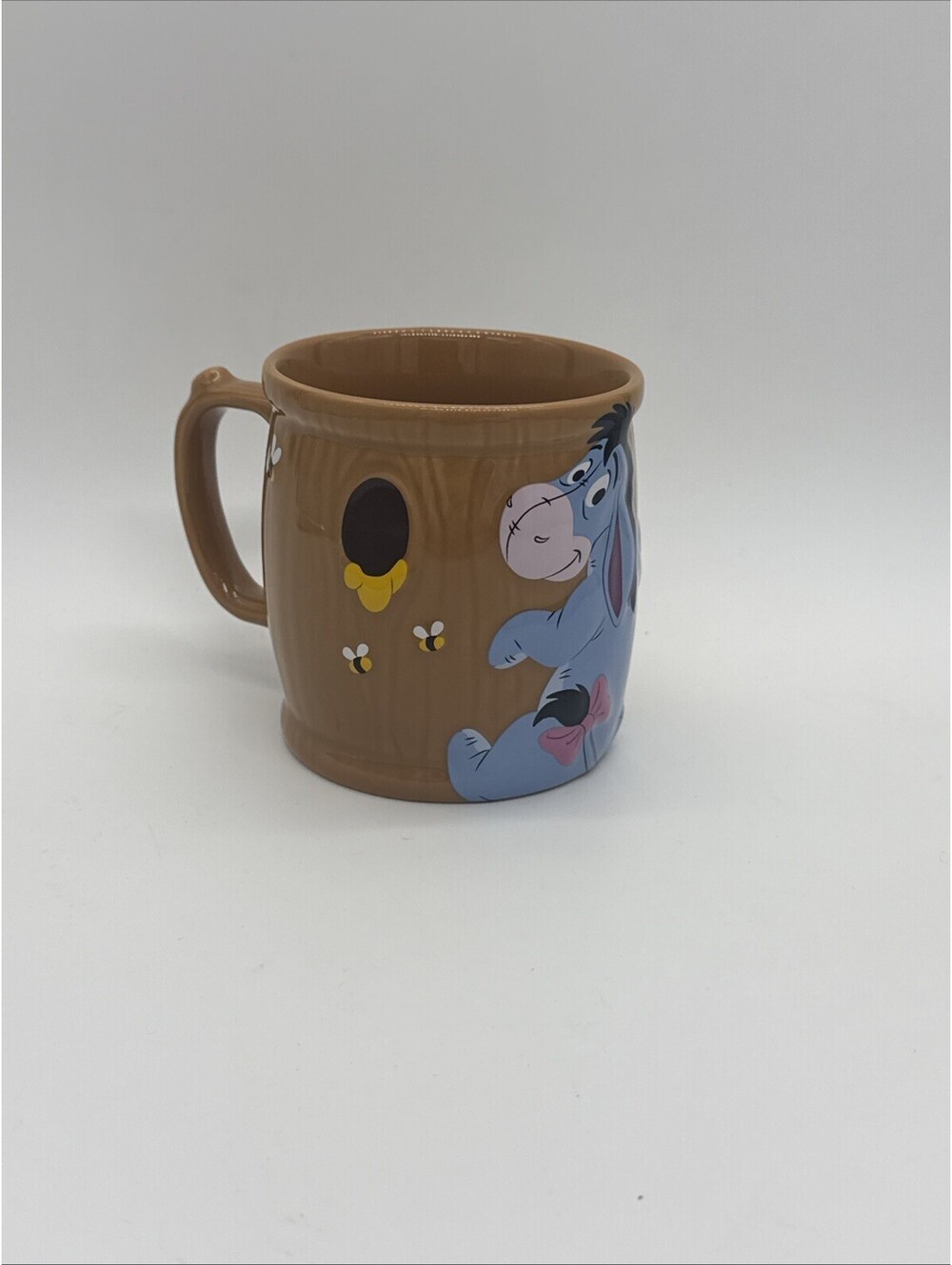 Disney Store Eeyore Hunny Pot Mug 16oz Raised 3DRelief Stoneware Winnie The Pooh